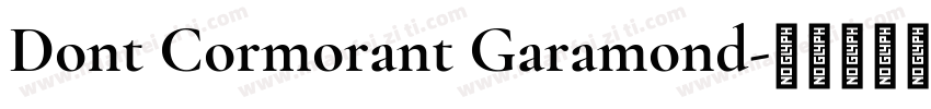 Dont Cormorant Garamond字体转换